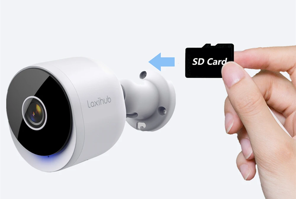 laxihub 3MP Outdoor bullet camera SD card