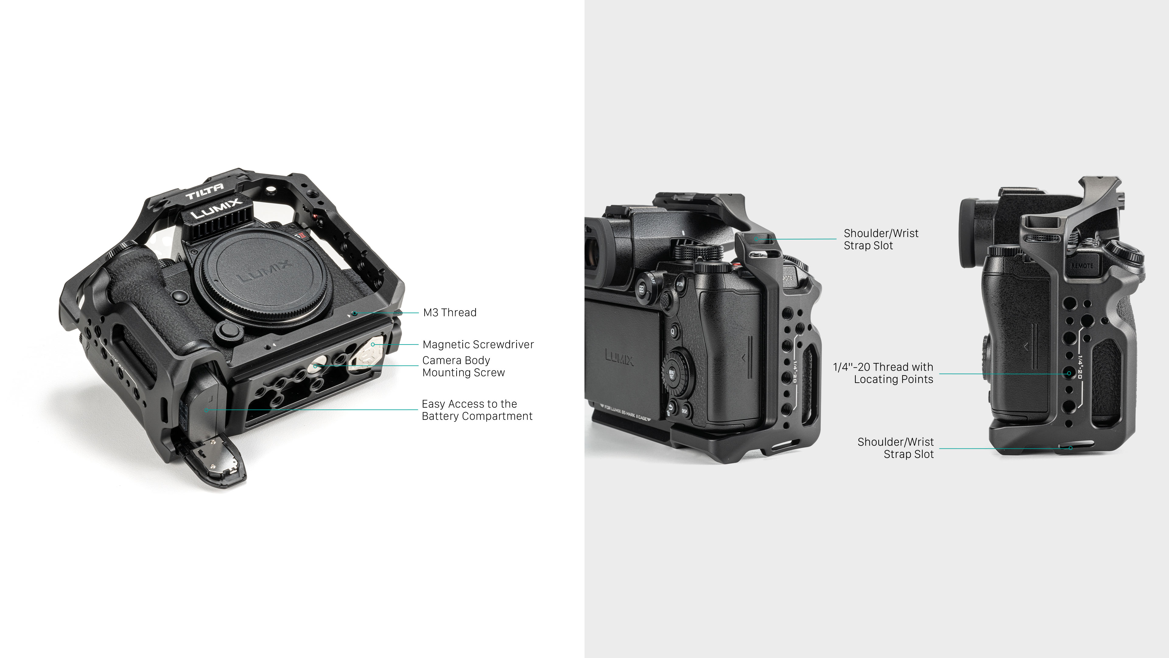 Full Camera Cage for Panasonic S5 II/IIX/G9 II Full Camera Cage for Panasonic S5 II/IIX/G9 II