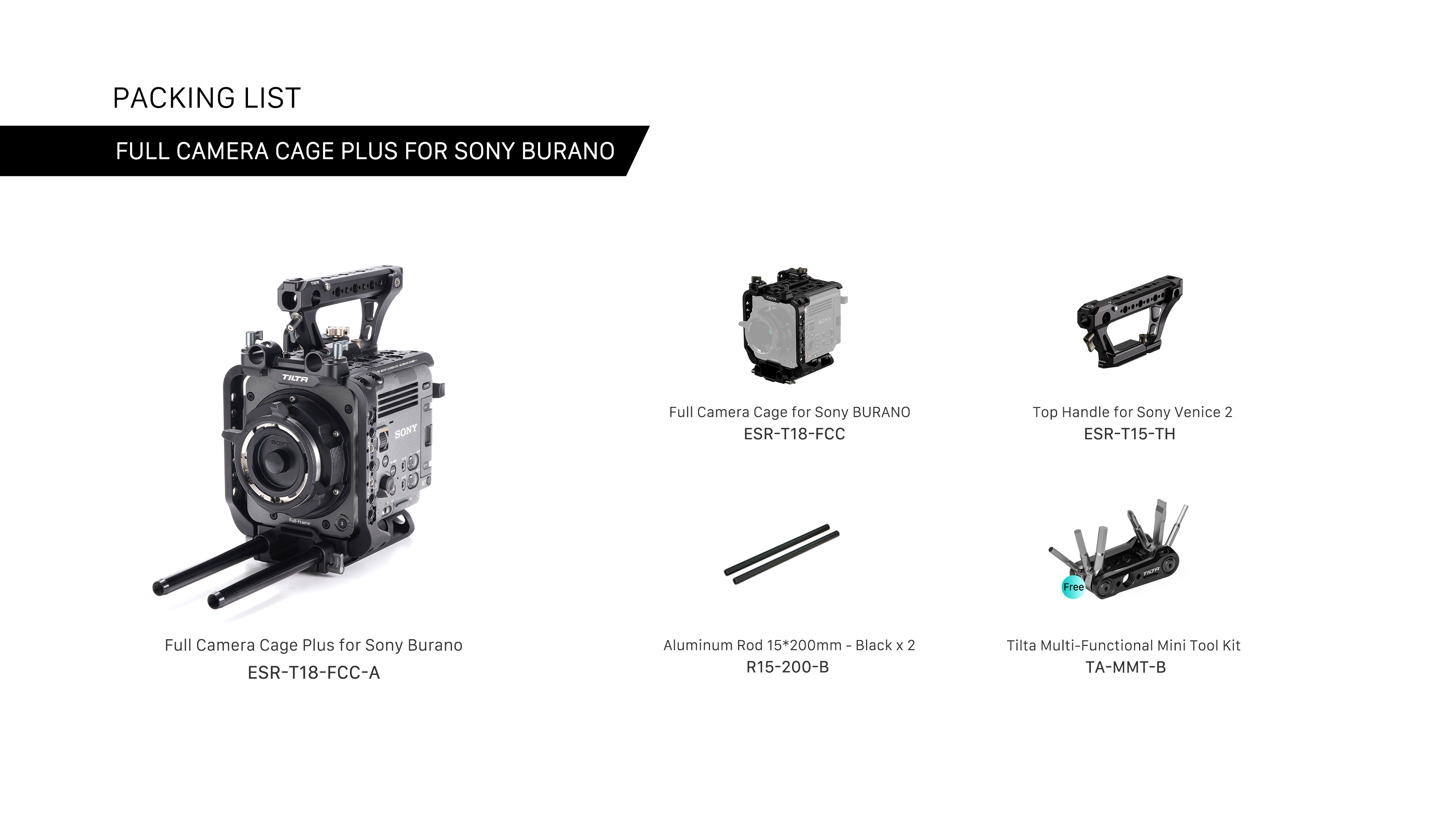 Full Camera Cage Plus for Sony BURANO Full Camera Cage Plus for Sony BURANO