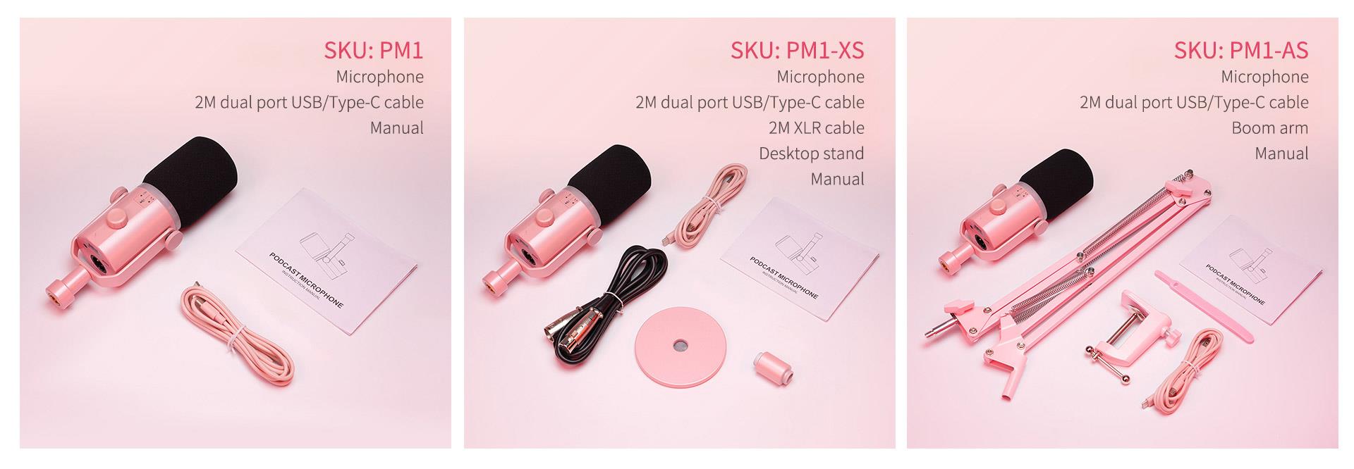 three optional mic