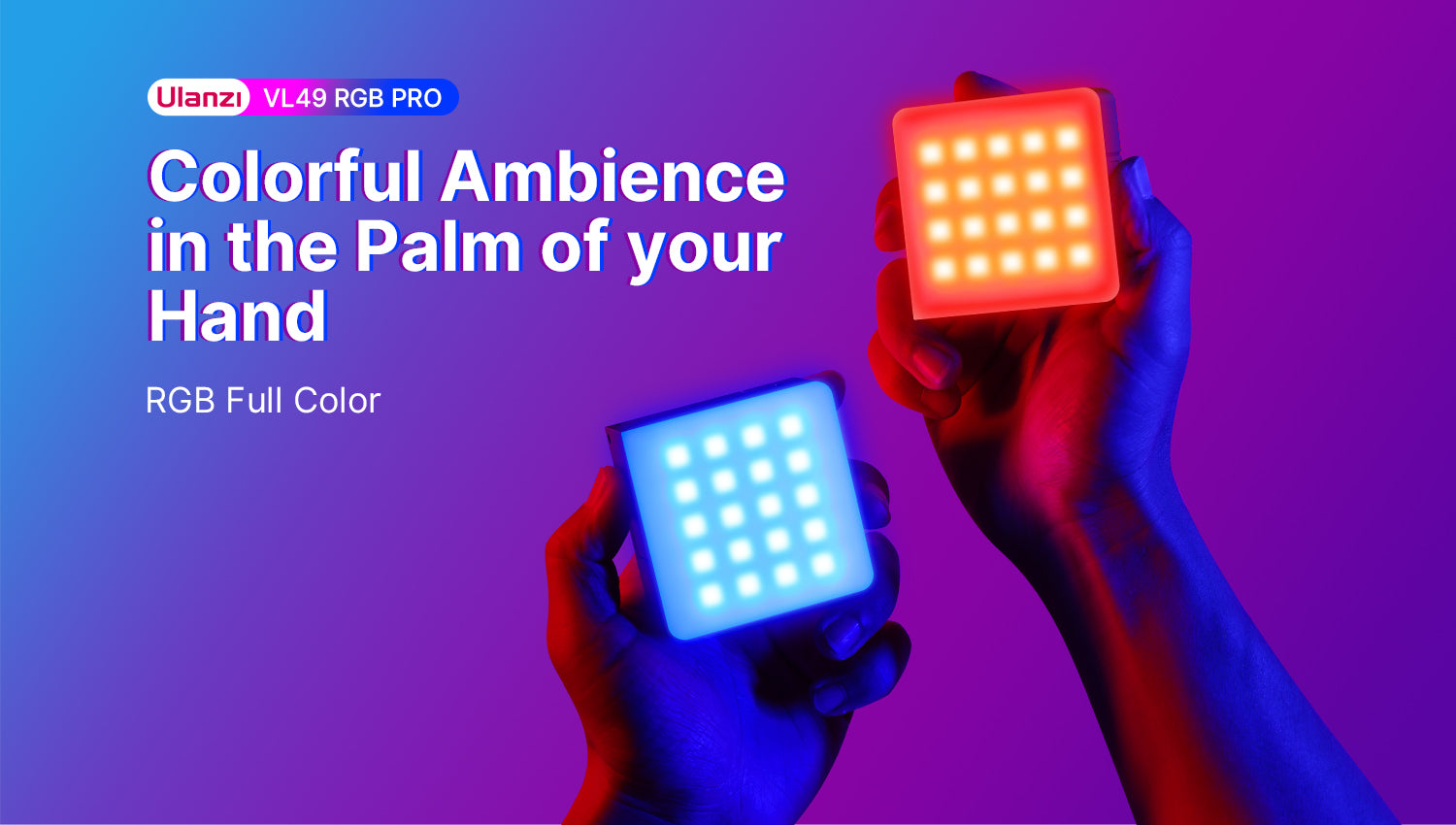 Ulanzi VL49 Pro Rechargeable Mini RGB Light